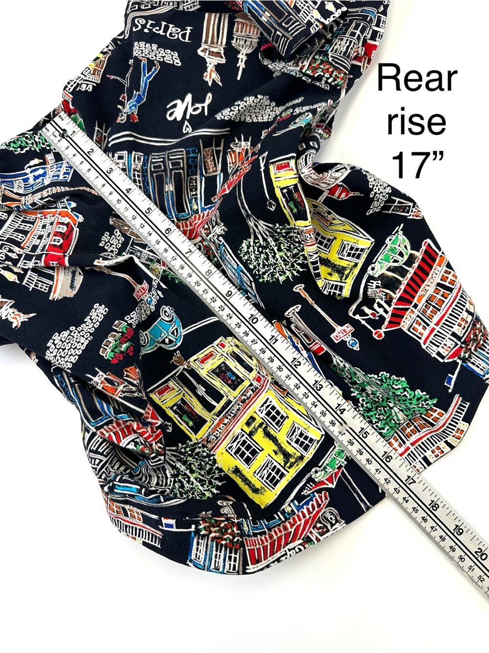 Joseph Ribkoff Paris Sketch Print Crop Pull-On Stretch Pants Size 14 - Picture 6 of 12